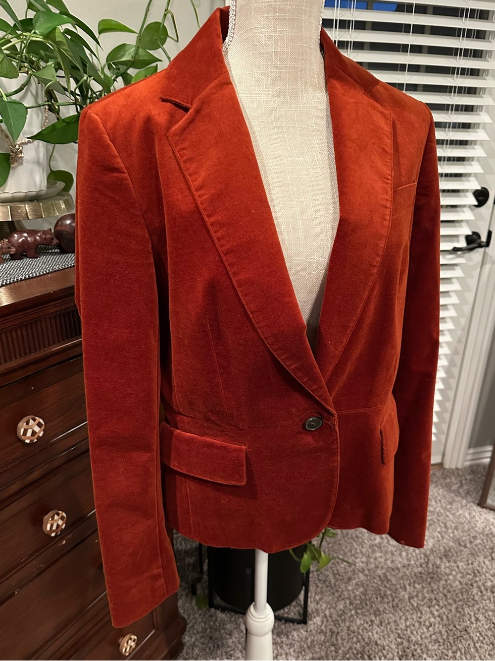Talbots Burnt Orange Blazer